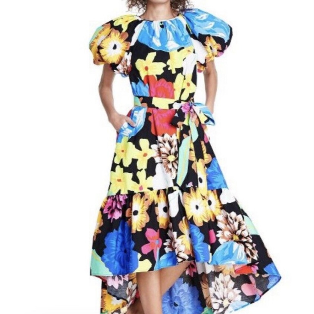 Christopher John Rogers for Target Floral Puff Sleeve Dress